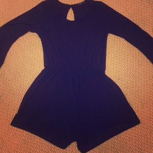 Long Sleeved Black Romper XL